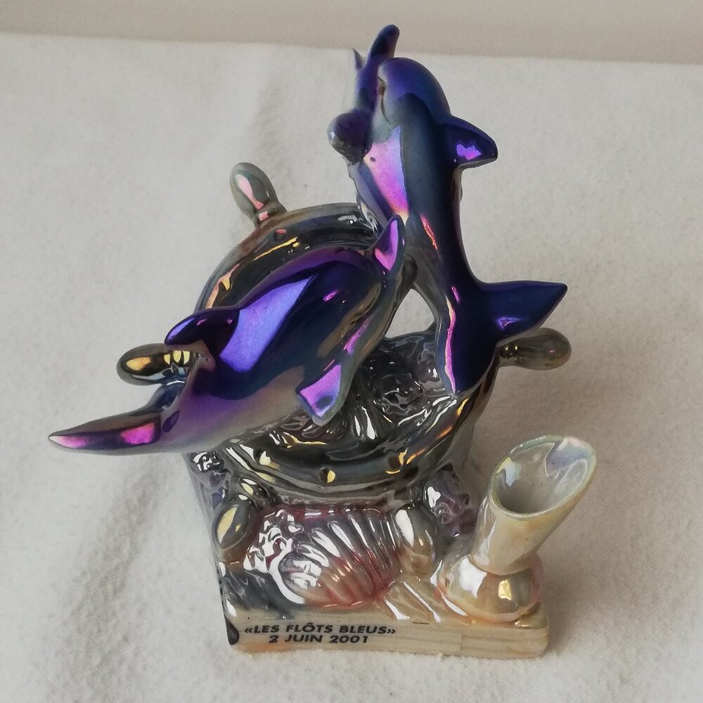 Vintage Porcelain Dolphin Pen Holder